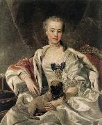 LOO, Louis Michel van ) Portrait of Catherina Golitsyna oil